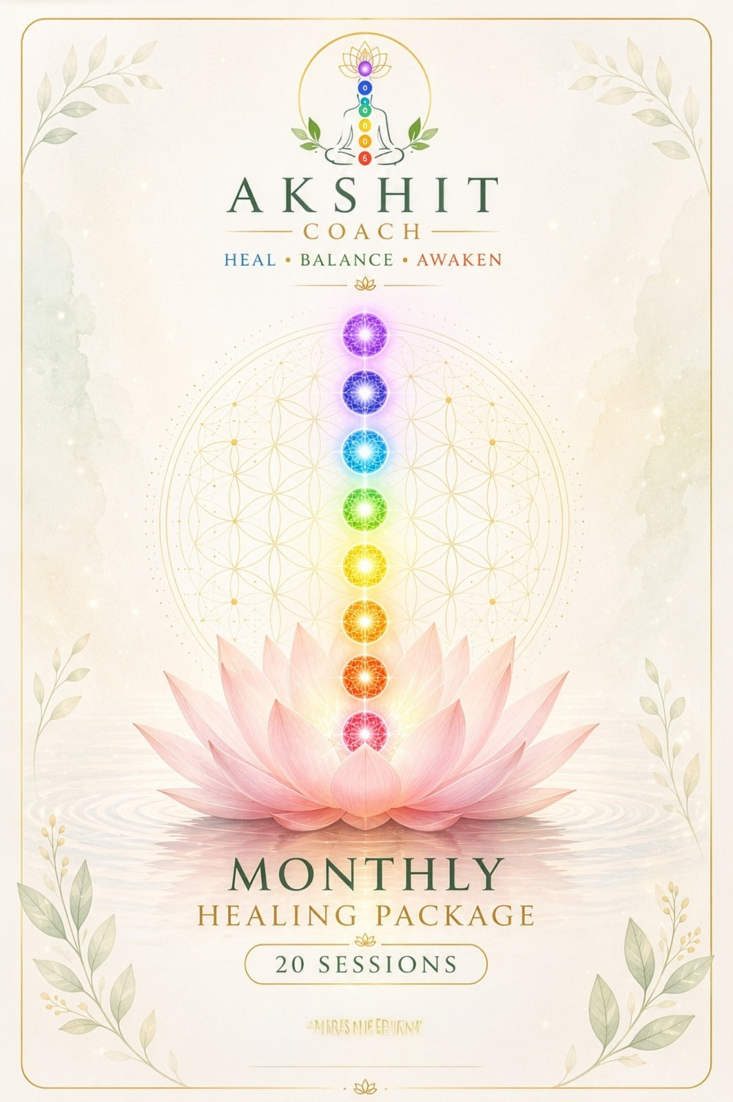 Monthly Healing Package - 20 sessions
